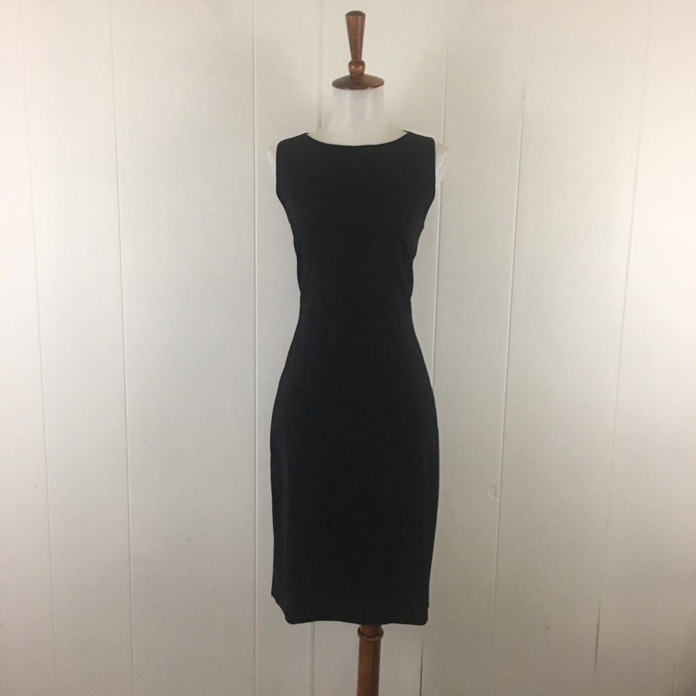 Theory Black Sleeveless Sheath Dress - Picture 2 of 9
